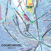 Courchevel - Piste Map Canvas Print