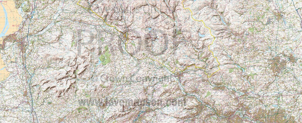 Map Wallpaper - Custom OS Landranger Map with Hillshading from Love ...