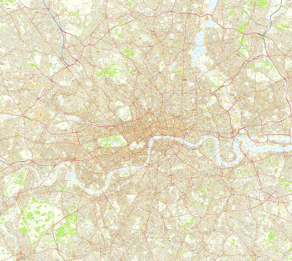 Map Wallpaper - Custom Ordnance Survey Street Map from Love Maps On...