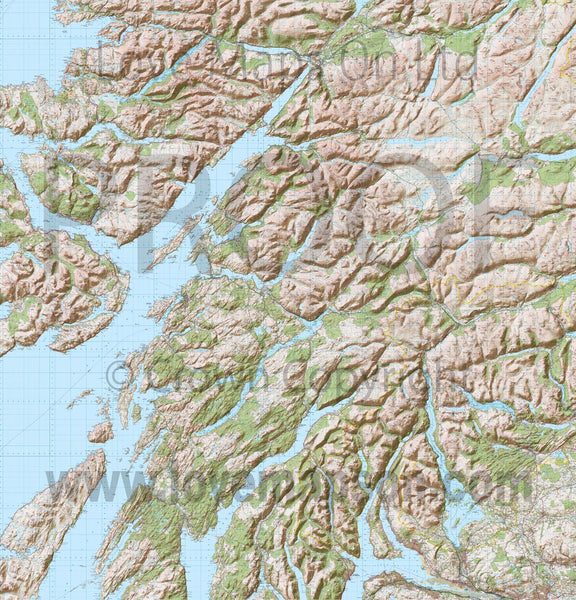 Map Wallpaper - Custom OS Landranger Map with Hillshading from Love ...