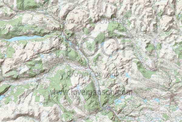 Map Wallpaper - Custom OS Landranger Map with Hillshading from Love ...