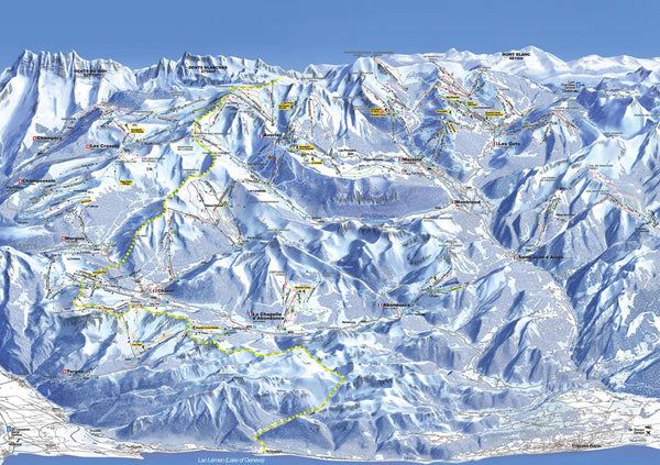 Piste Map Poster - Les Portes du Soleil from Love Maps On...